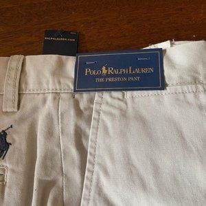 POLO RALPH LAUREN PANTS 33 X 32 NEW WITH TAGS KAHKI